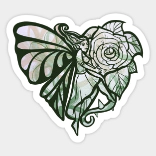 Green Fairy Garden Sticker